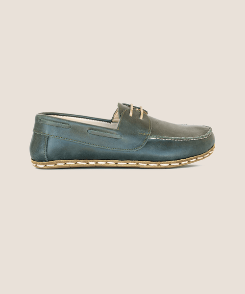 edebarefoot Men's Boat Shoe — Evergreen