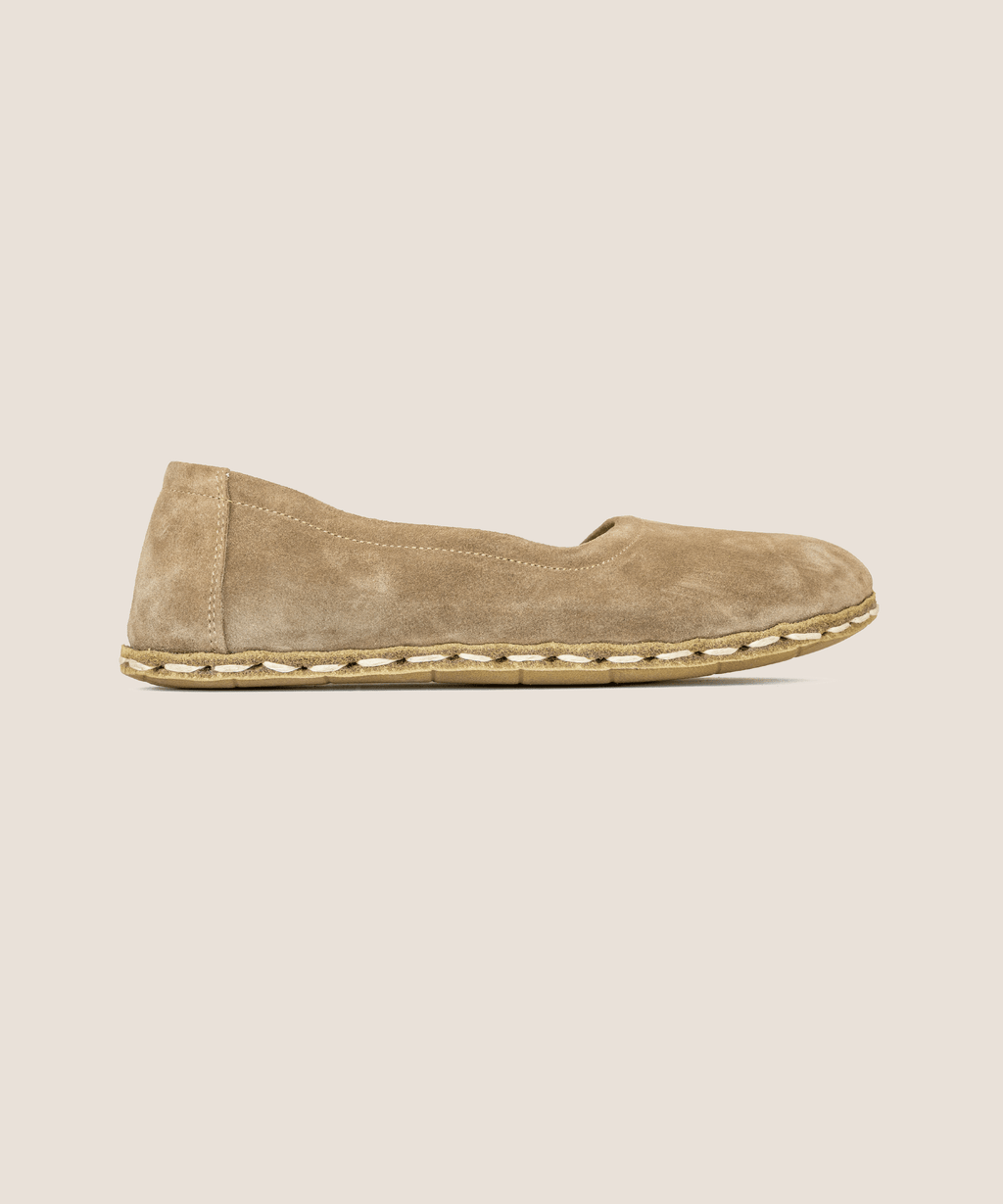 edebarefoot Beige Dawn Suede